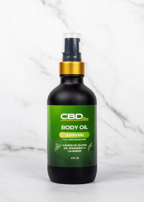 Hemp Massage & Body Oil - 3,000mg - Spearmint Lavender